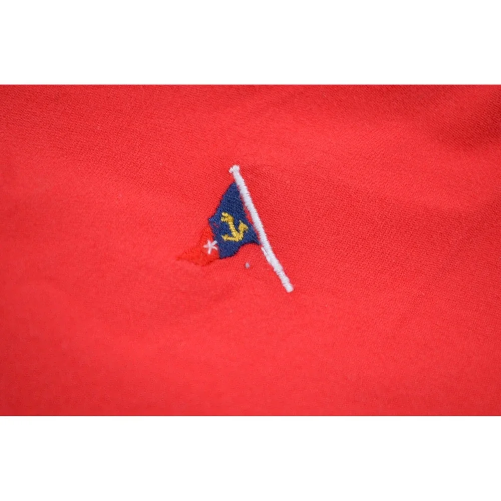 POLO by Ralph Lauren Men's‎ XL Red Swim Trunks  Mesh Lined Embroidered Flags